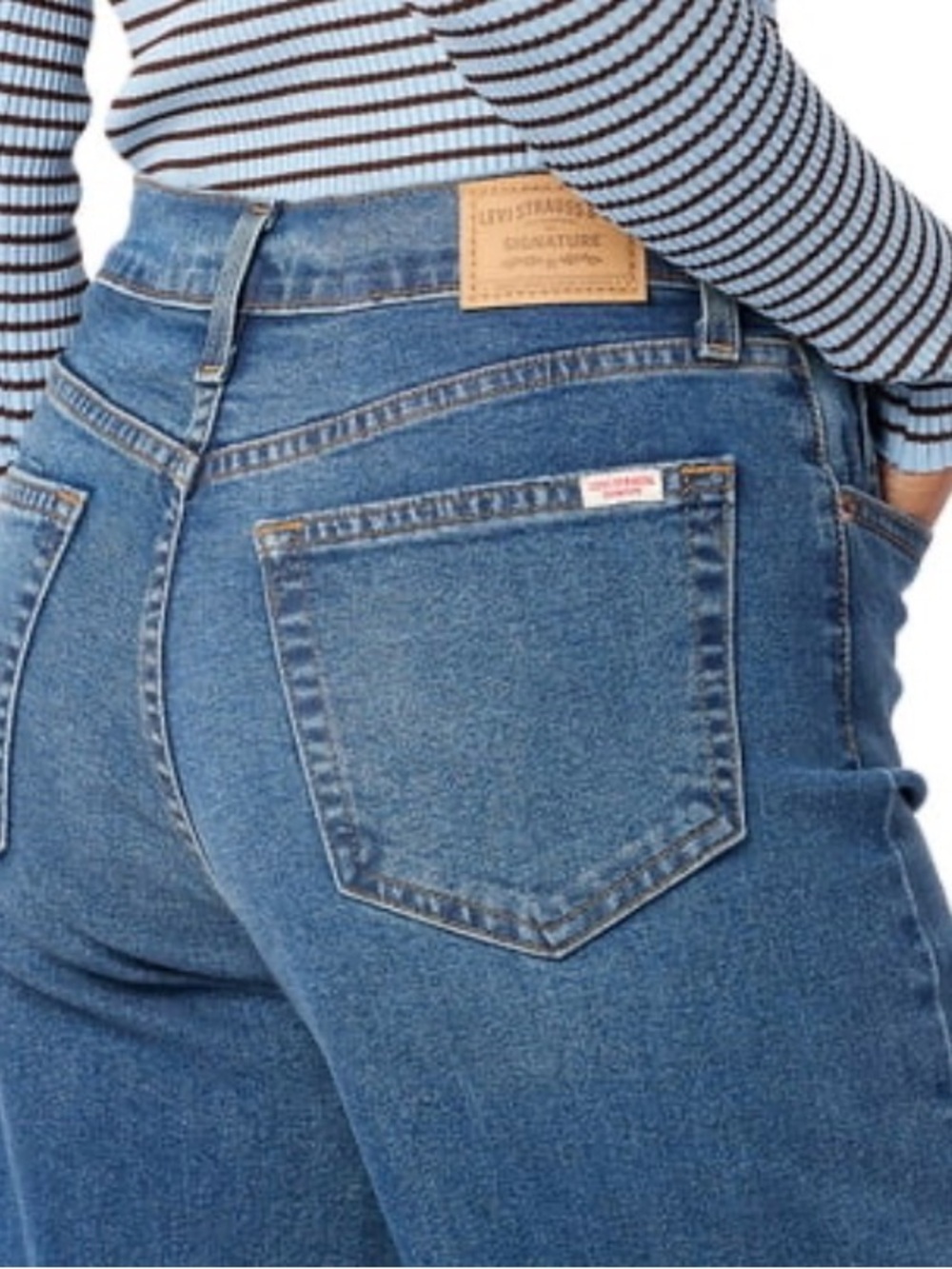 Levi's vintage Blue High-Rise Straight-Leg Jeans